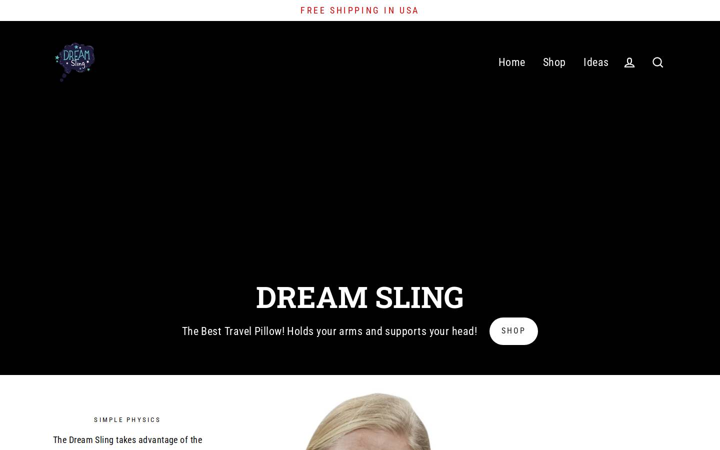dreamsling.com homepage screenshot