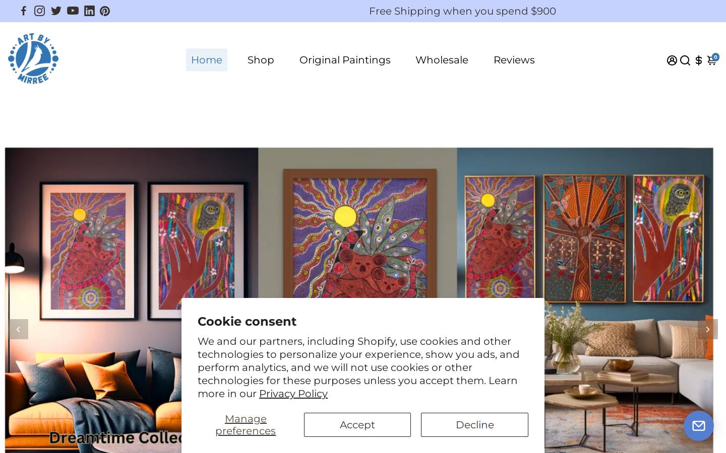 dreamsofcreation.com homepage screenshot