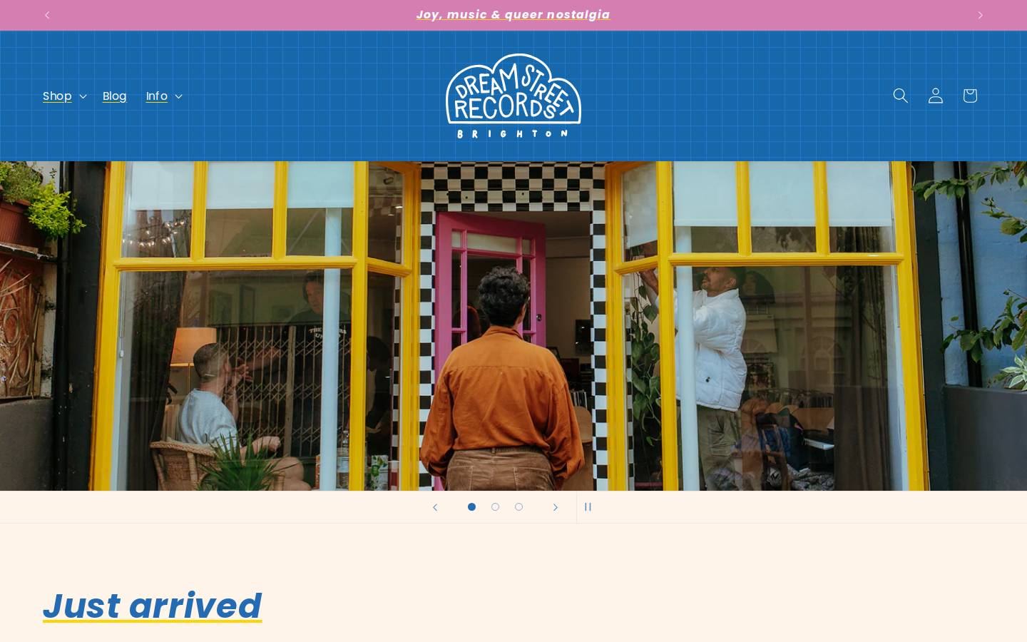 dreamstreetrecords.co.uk homepage screenshot
