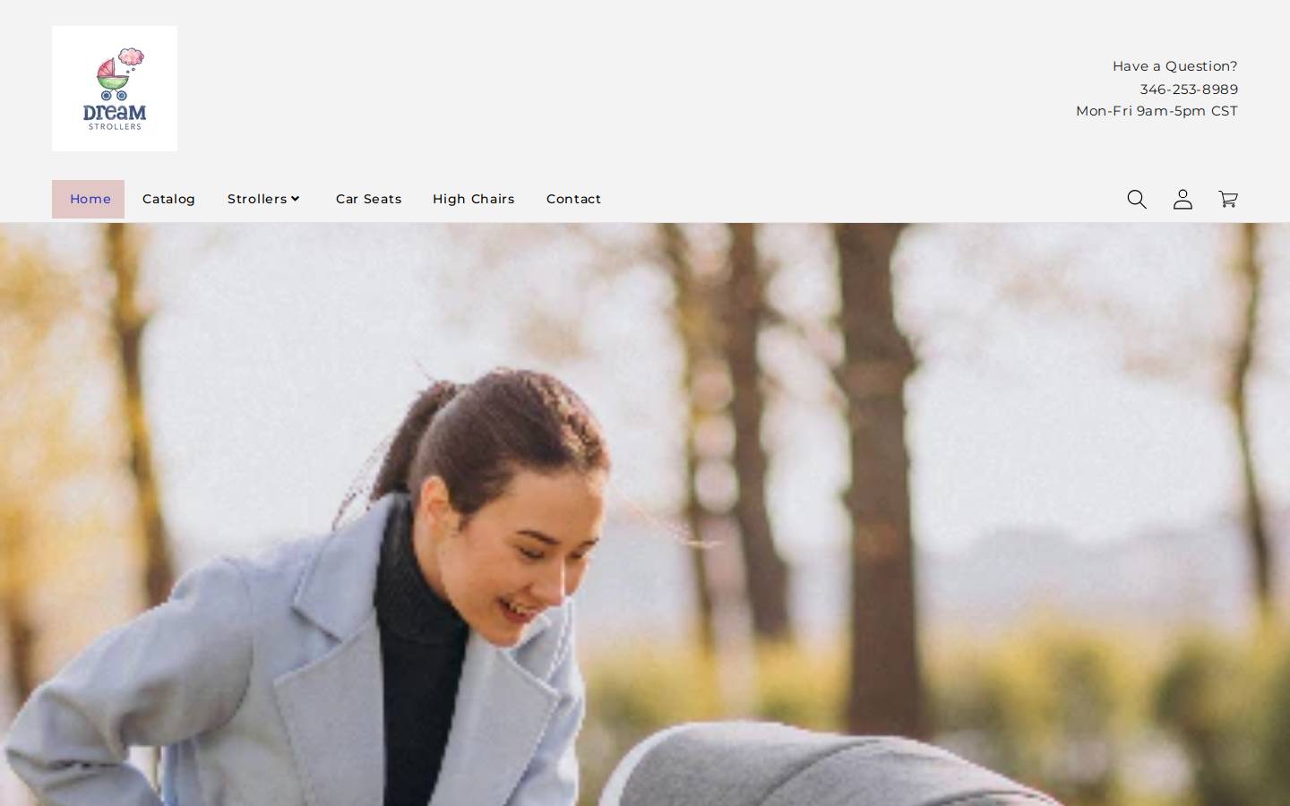 dreamstrollers.com homepage screenshot