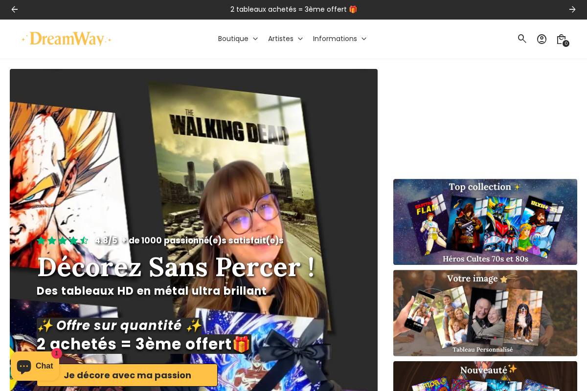 DreamWay homepage screenshot