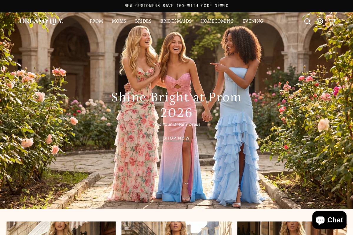 dreamylily.com homepage screenshot