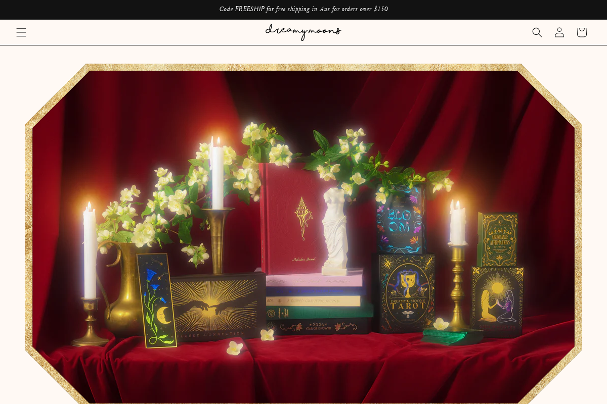 DreamyMoons homepage screenshot