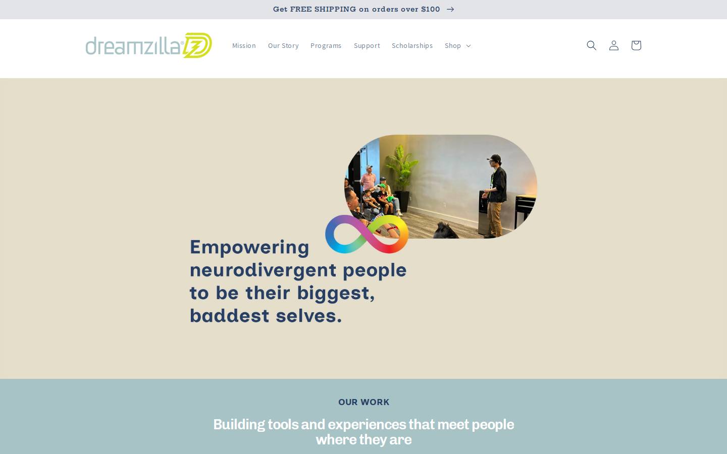 dreamzilla.org homepage screenshot