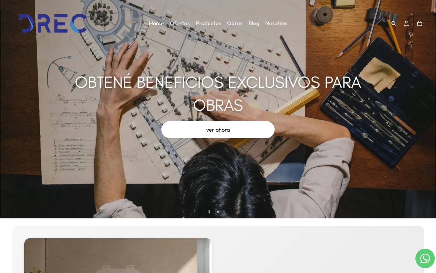 drec.com.ar homepage screenshot