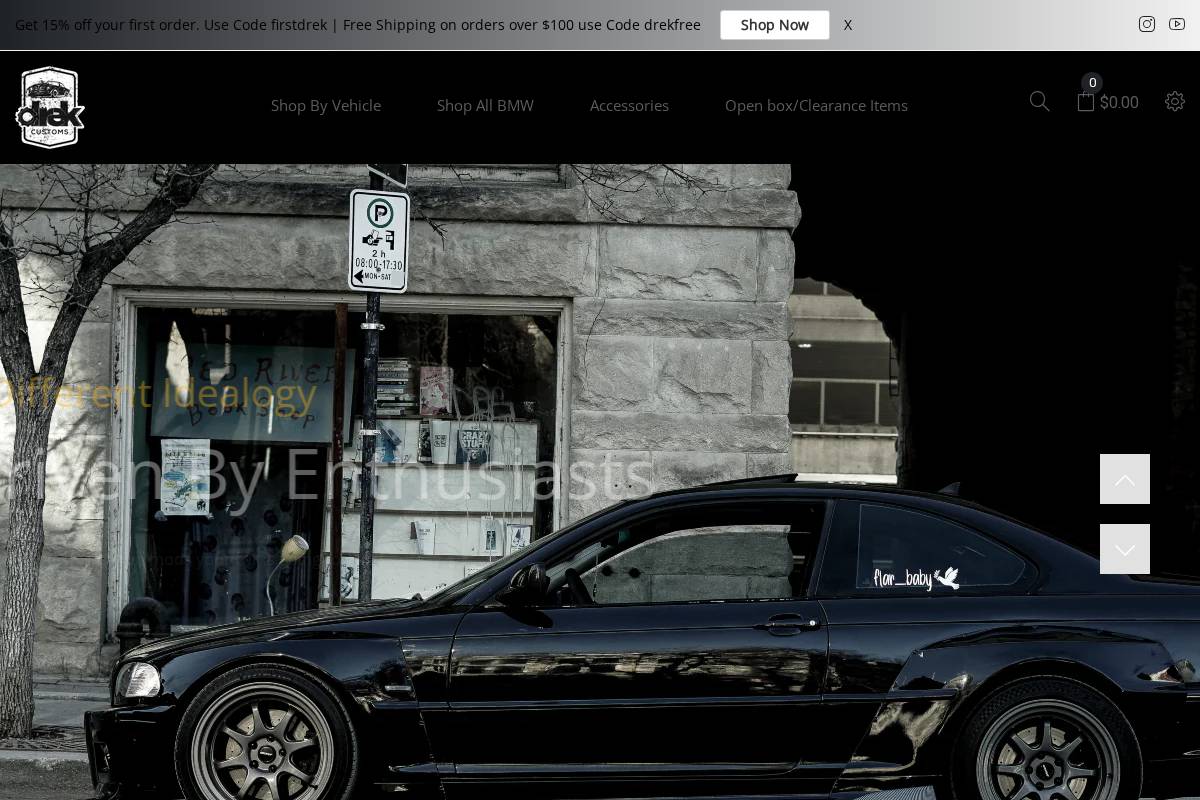 drekcustoms.com homepage screenshot