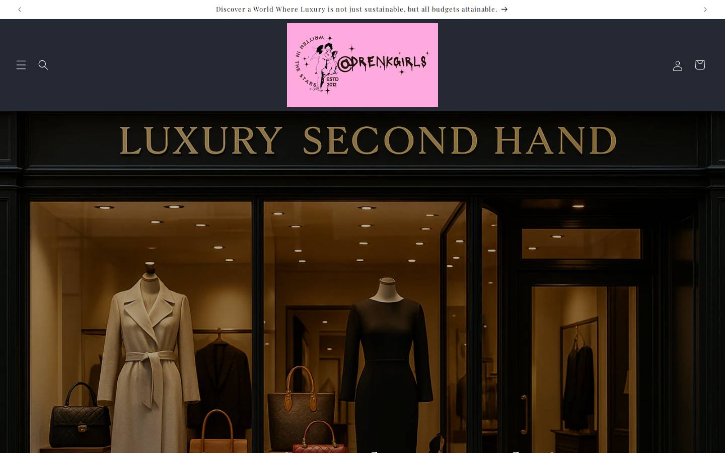 drenkgirls.com homepage screenshot