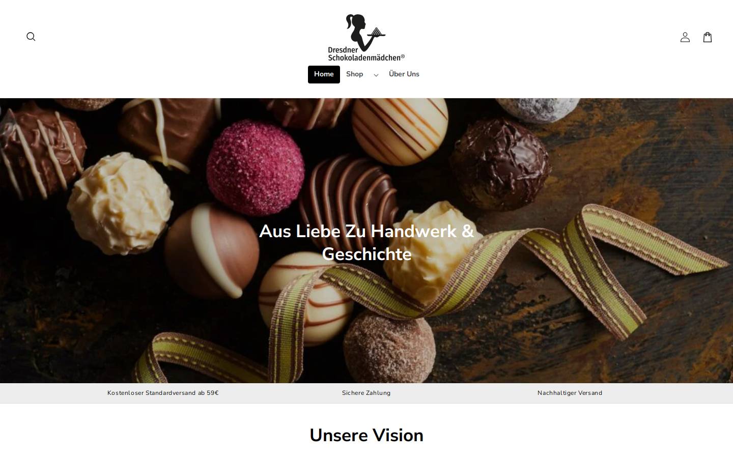 dresdner-schokoladenmaedchen.de homepage screenshot