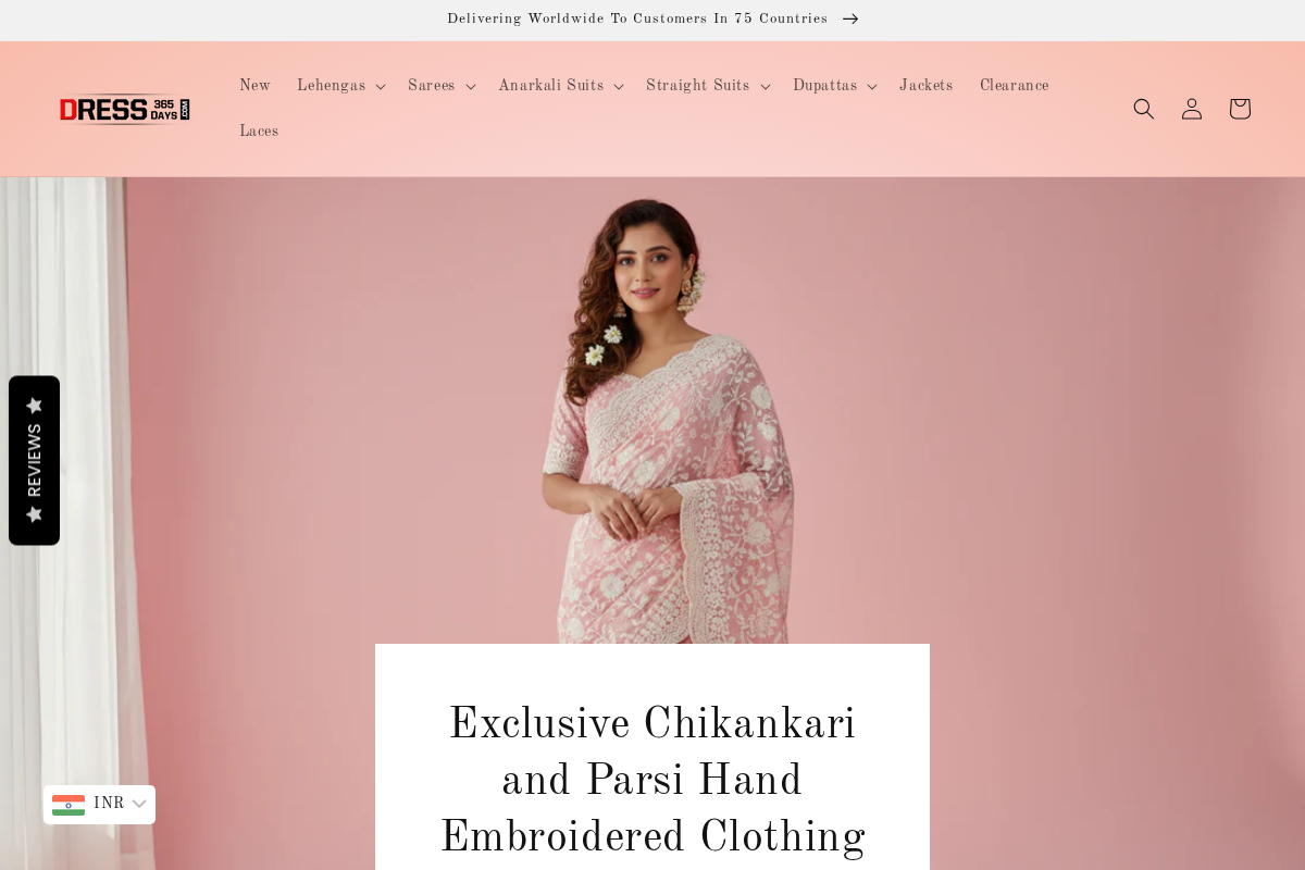 Dress365days homepage screenshot