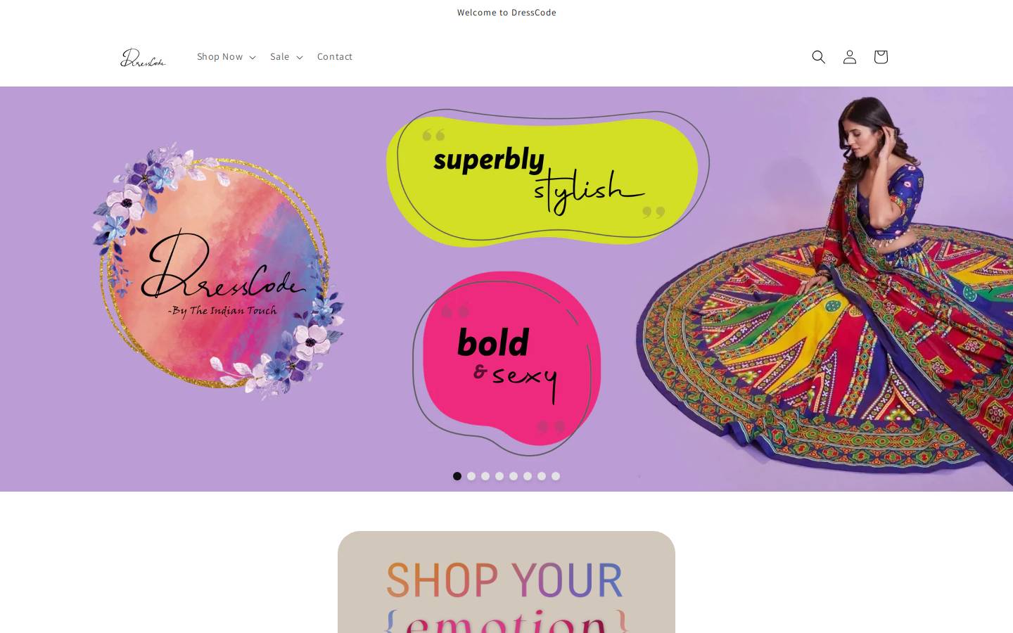 dresscodedesigns.com homepage screenshot