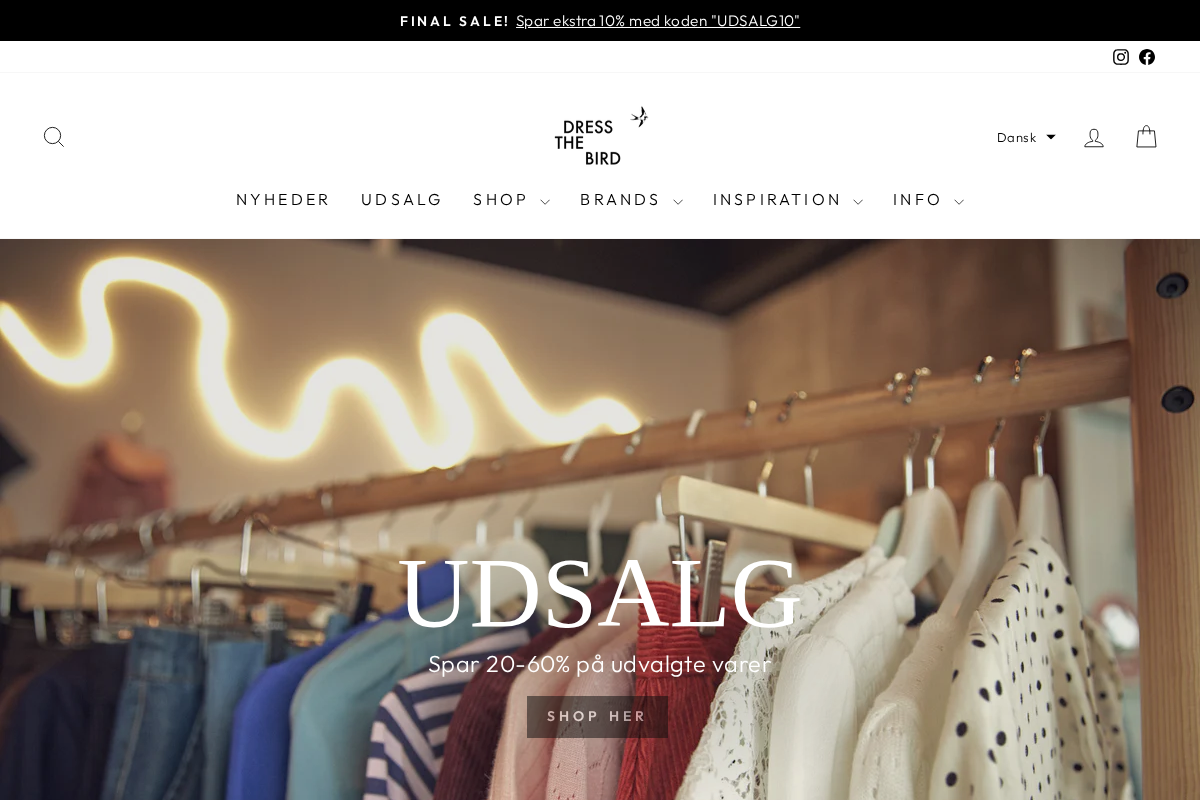 Dressthebird homepage screenshot