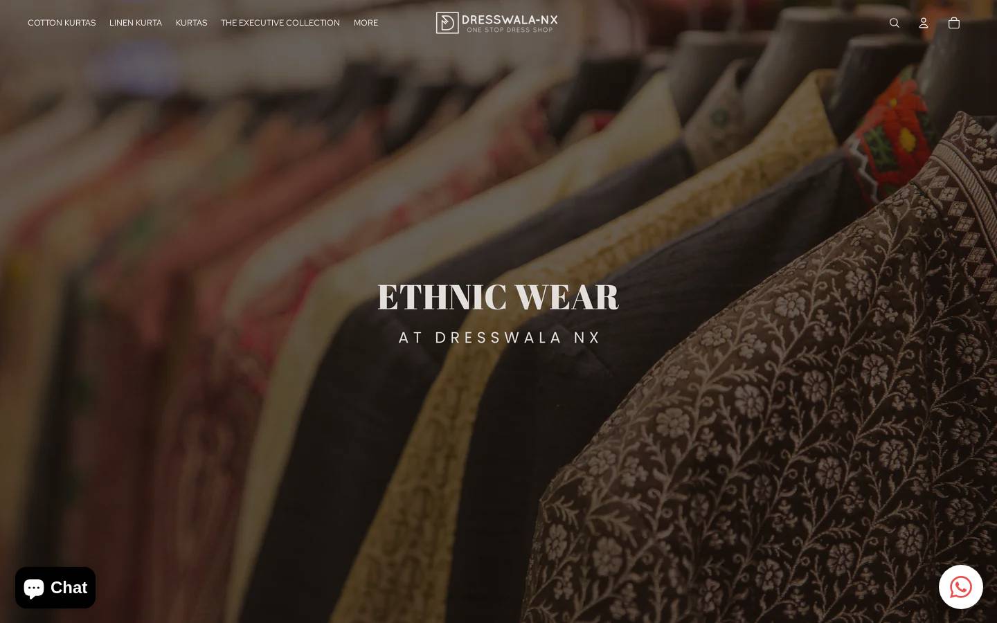 dresswalanx.com homepage screenshot