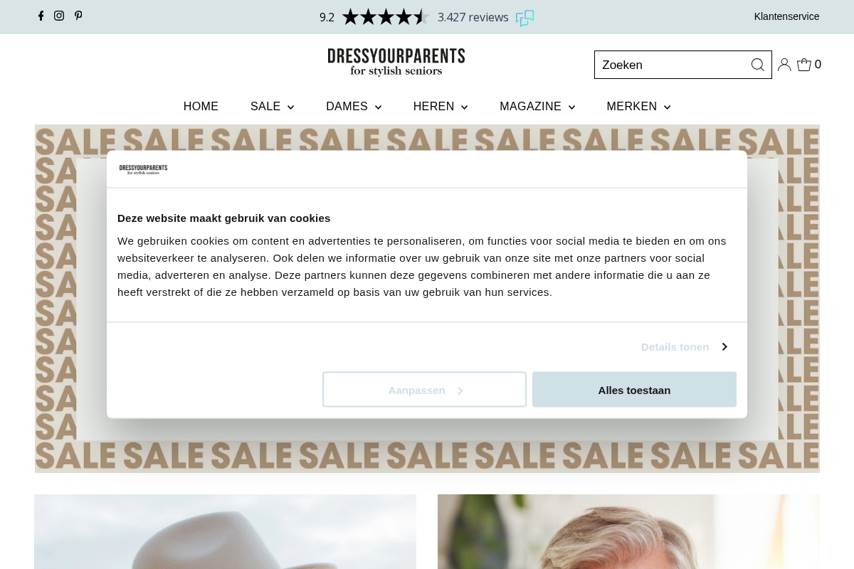 DRESSYOURPARENTS homepage screenshot