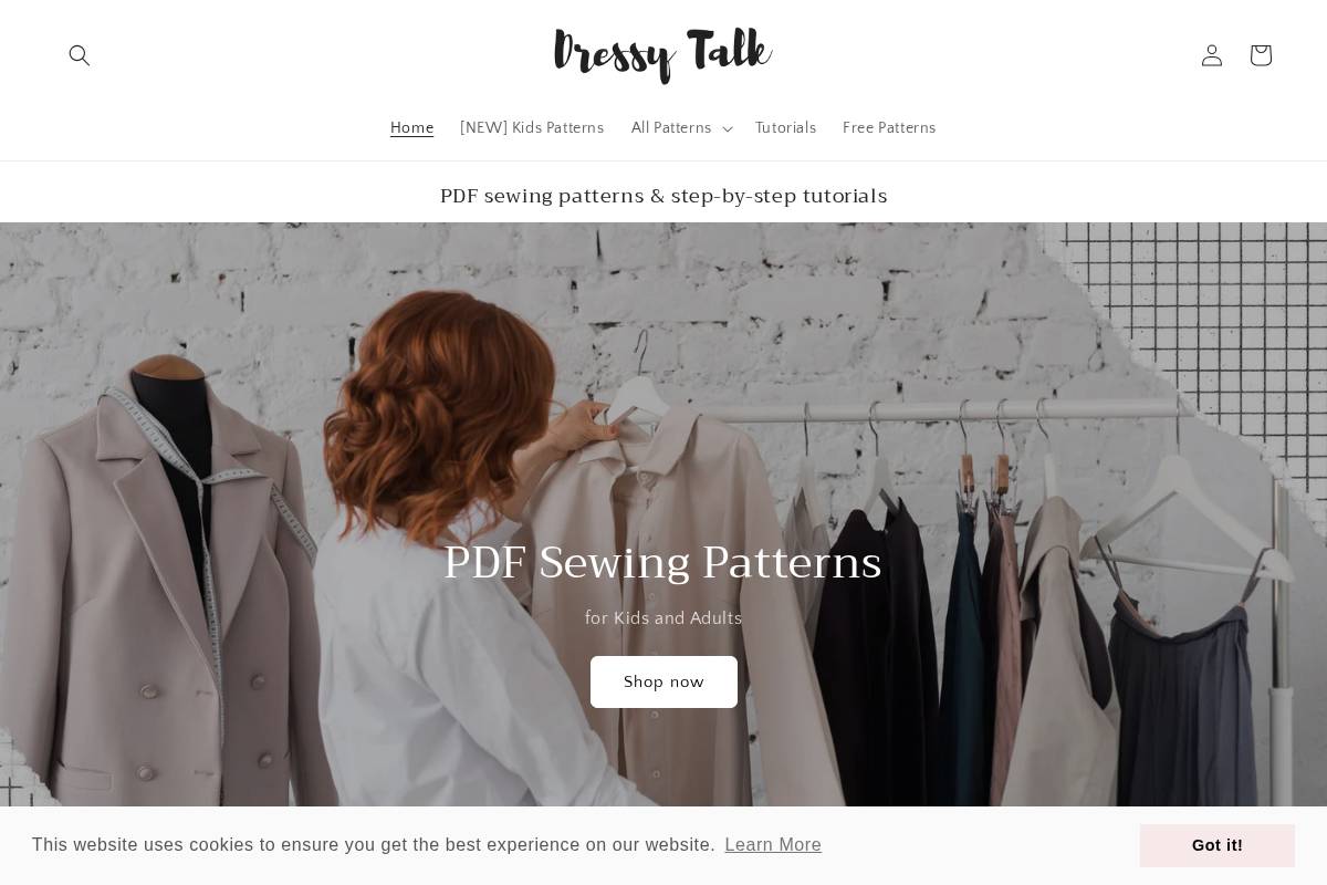 Dressytalk homepage screenshot