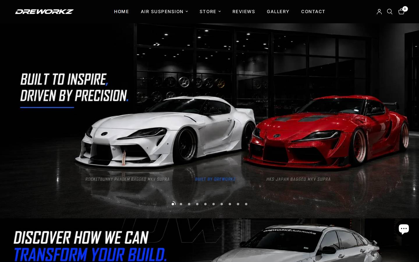 dreworkz.com homepage screenshot