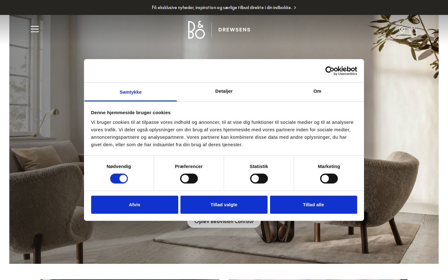 Drewsens homepage screenshot