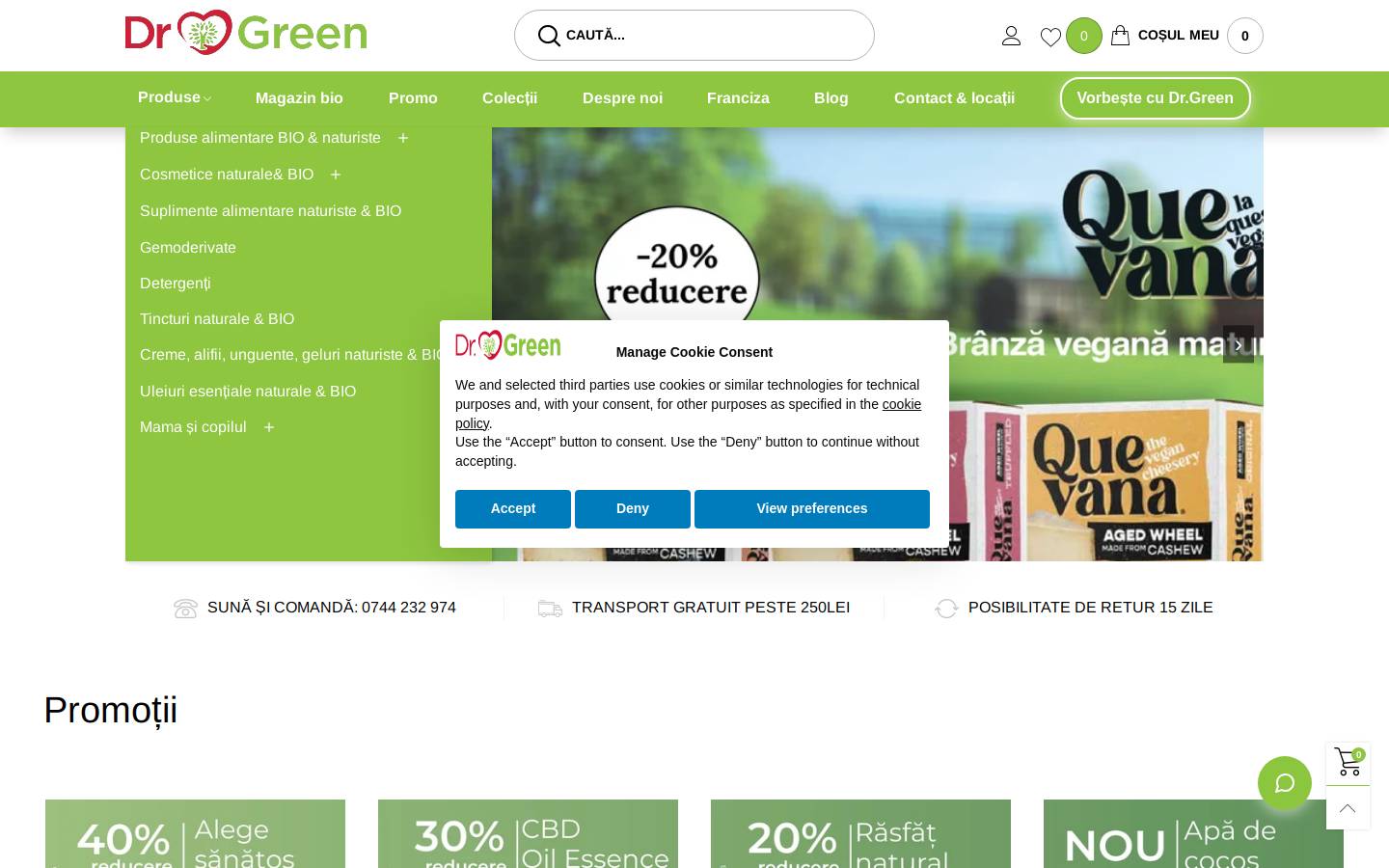 drgreen.ro homepage screenshot