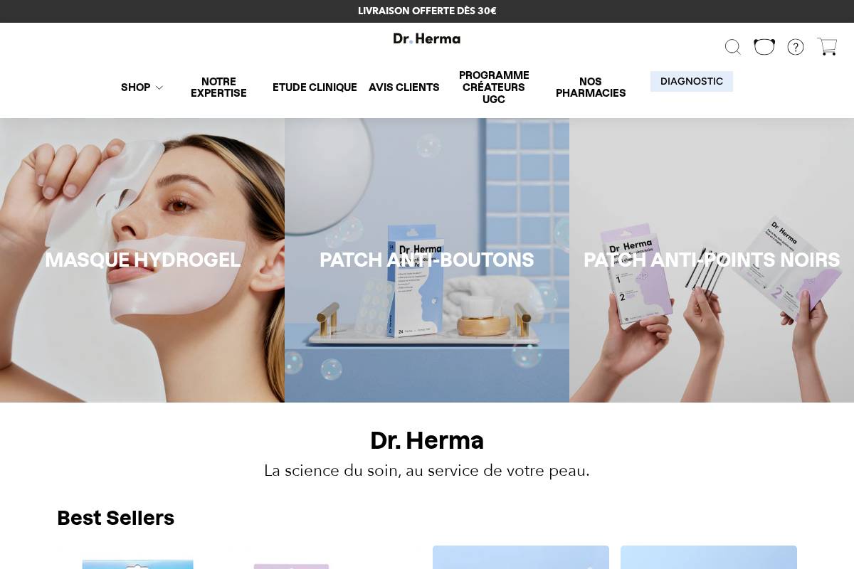 Drherma homepage screenshot