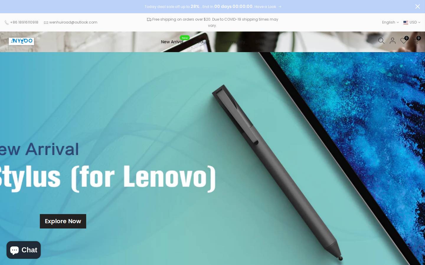 Driac homepage screenshot