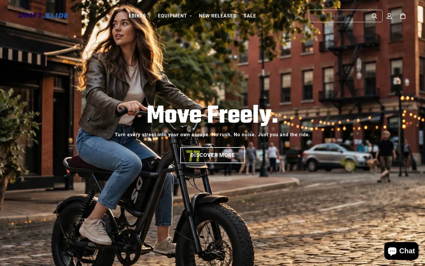 Drift Slide homepage screenshot