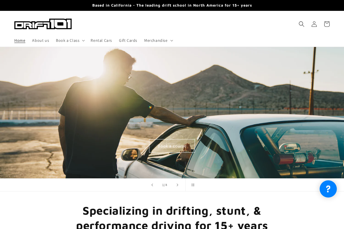 drift101.com homepage screenshot