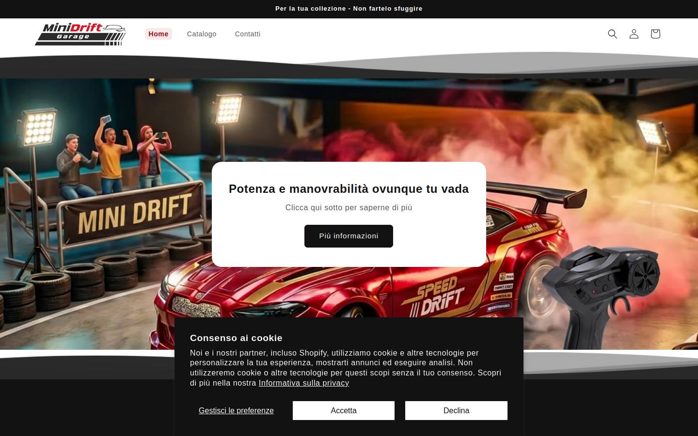 driftcar.store homepage screenshot