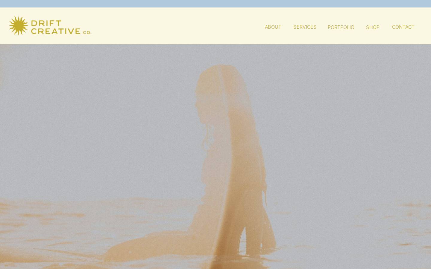 driftcreativeco.com homepage screenshot