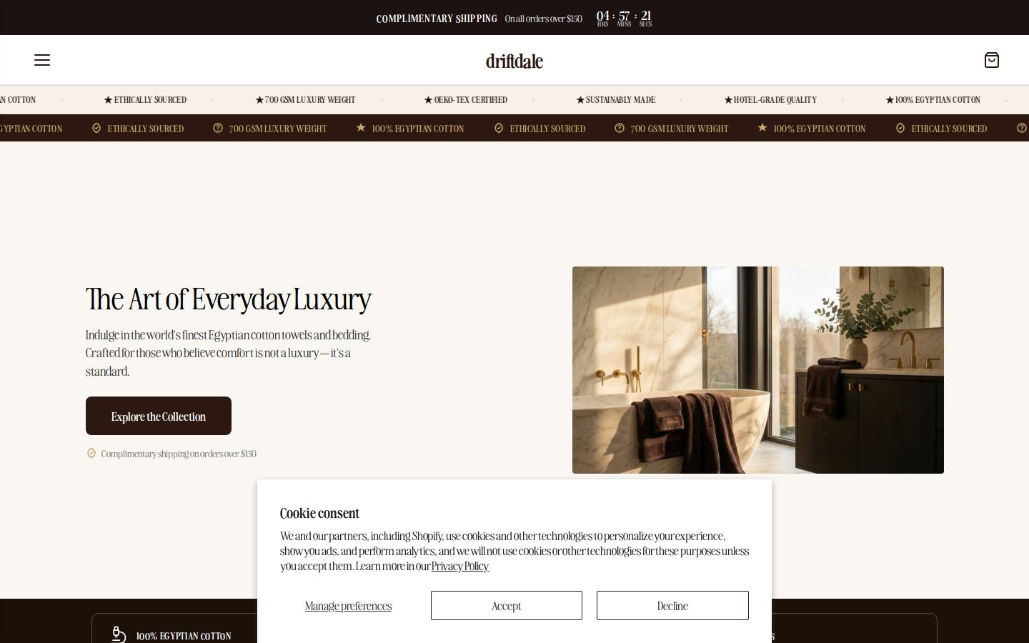 driftdale.com homepage screenshot