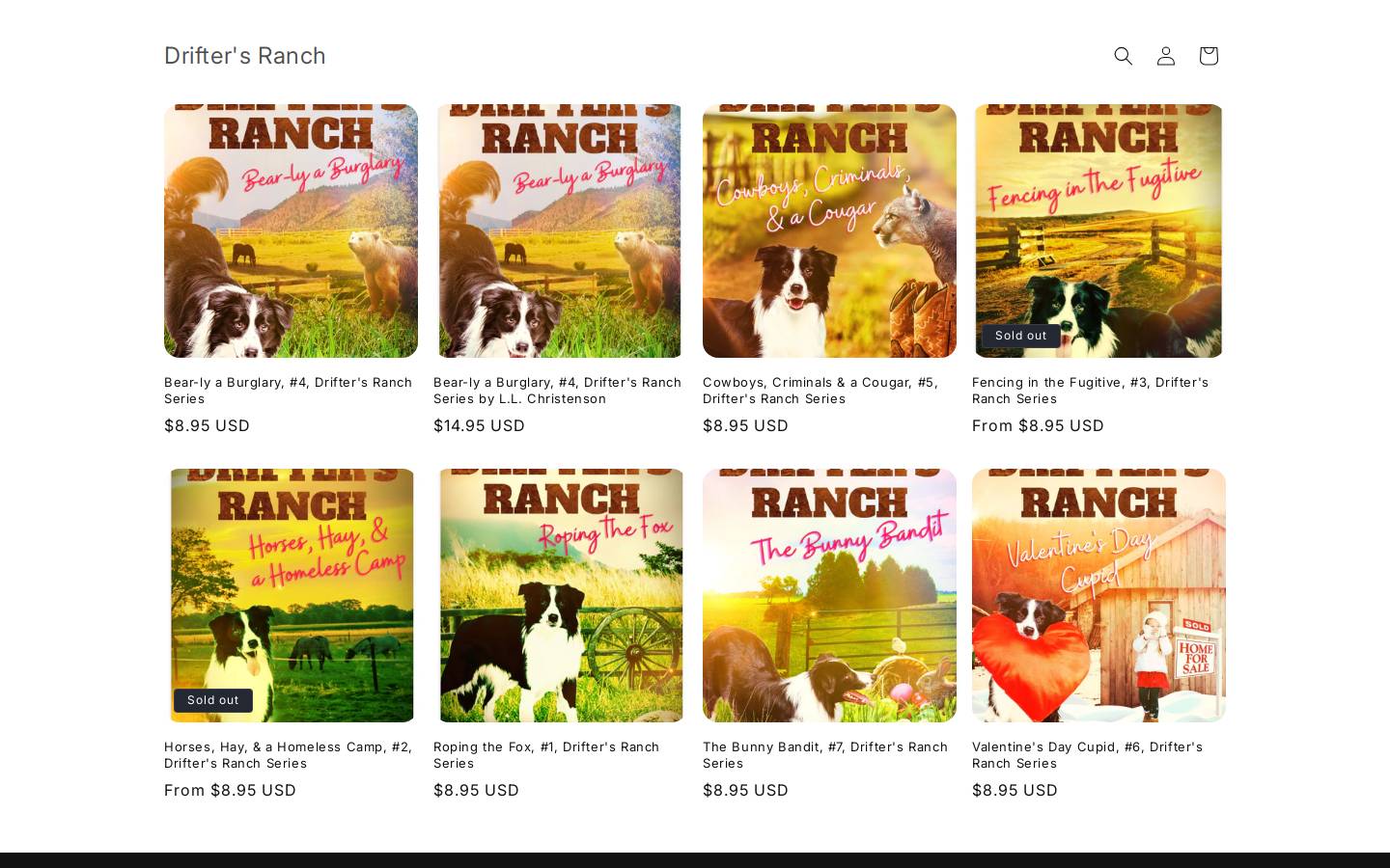 driftersranch.com homepage screenshot