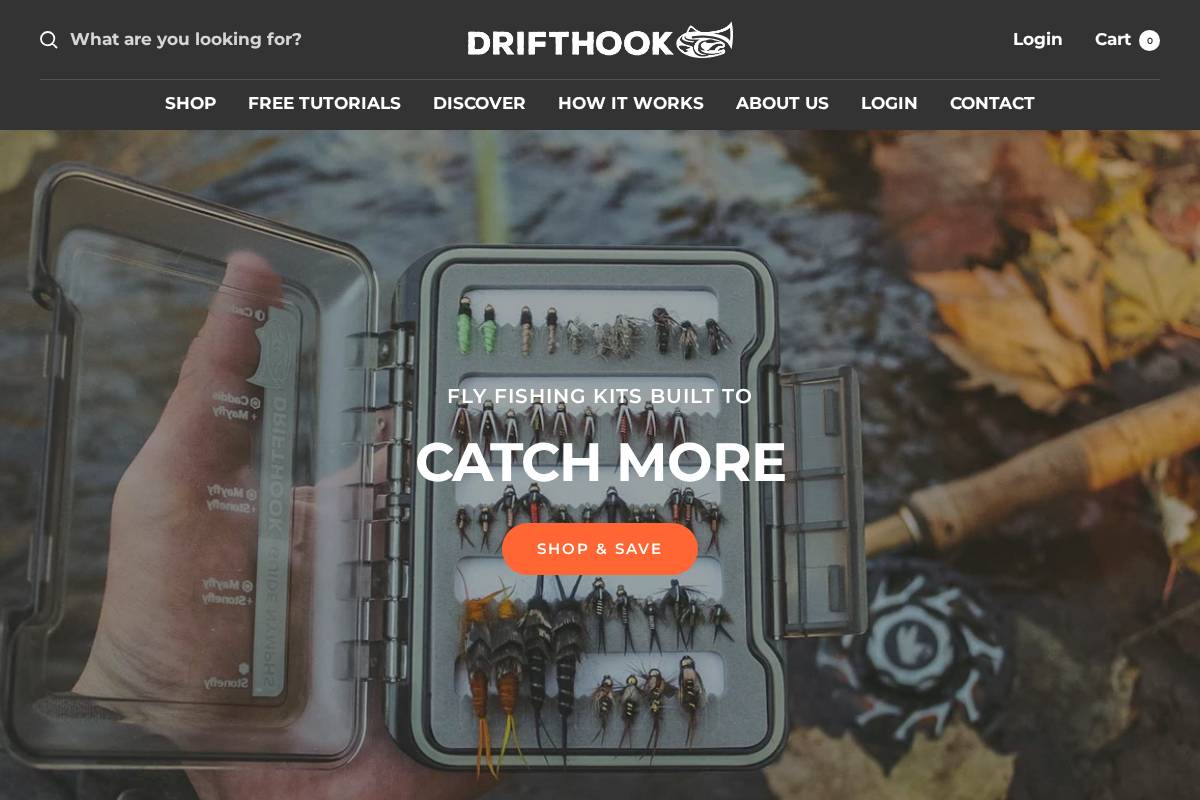 drifthook.com homepage screenshot