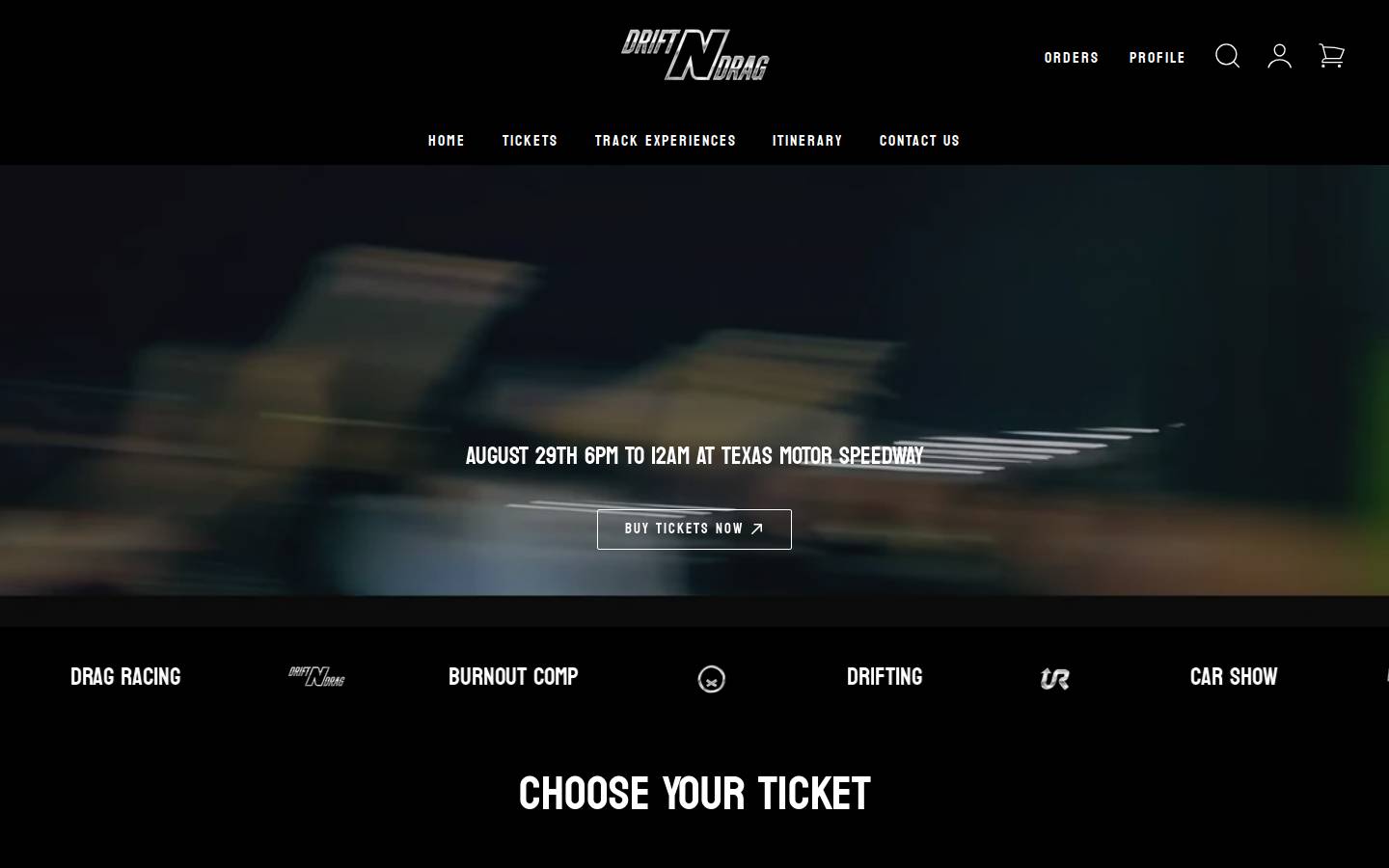 driftndrag.com homepage screenshot