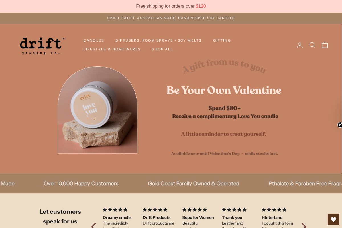 Drift Trading Co homepage screenshot