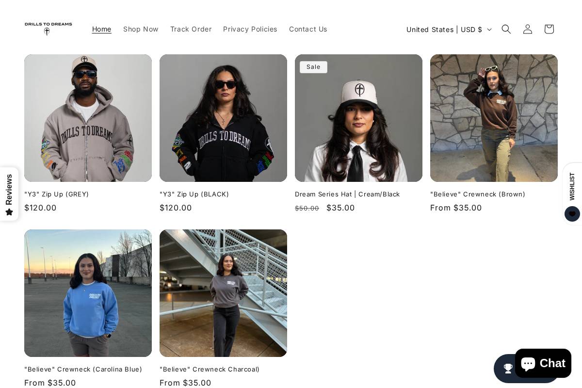 drillstodreams.com homepage screenshot