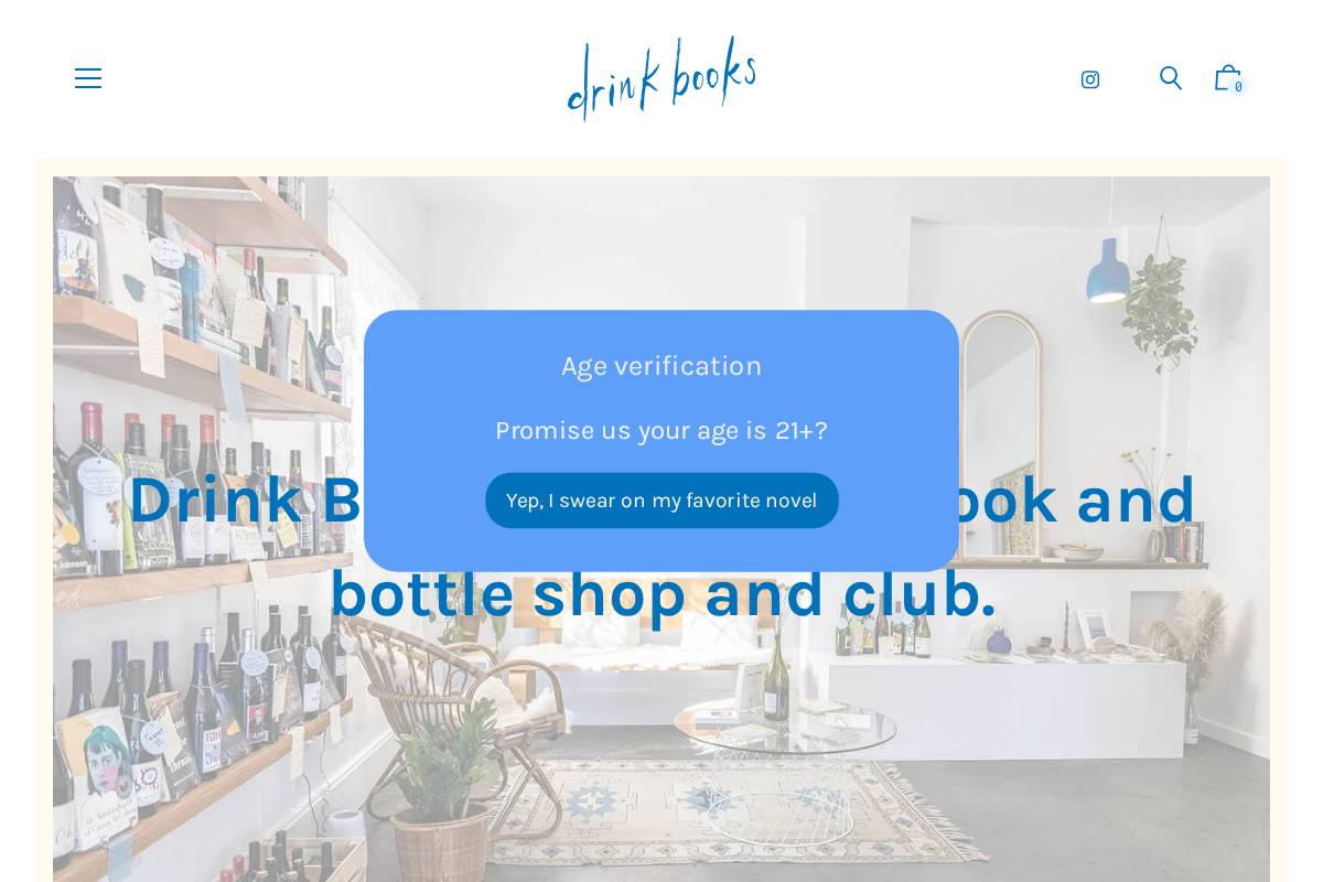 drink-books.com homepage screenshot