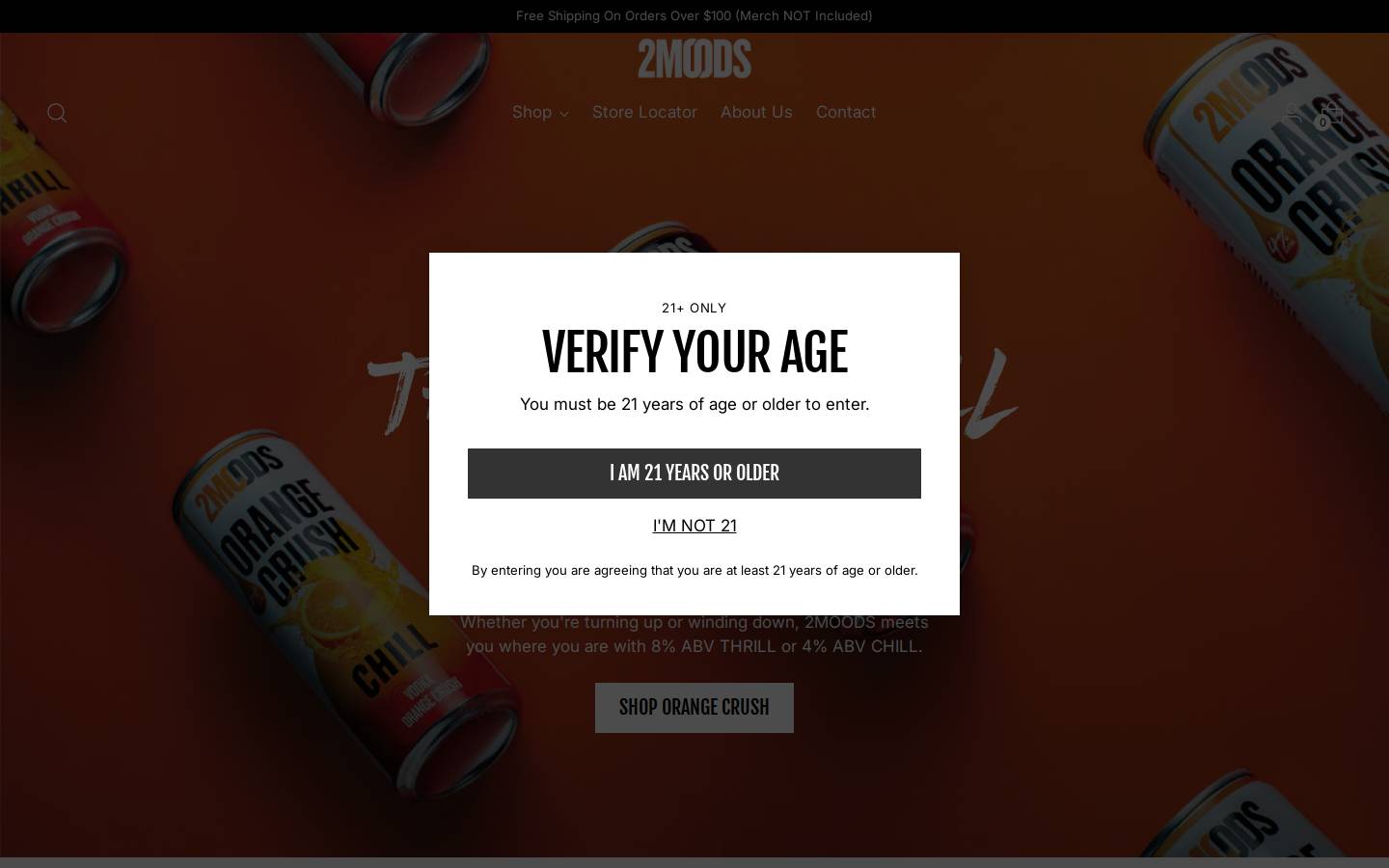 drink2moods.com homepage screenshot