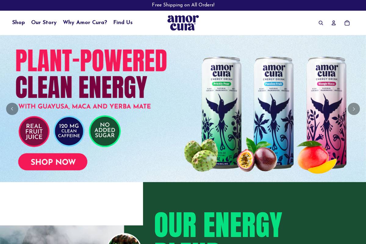 drinkamorcura.com homepage screenshot