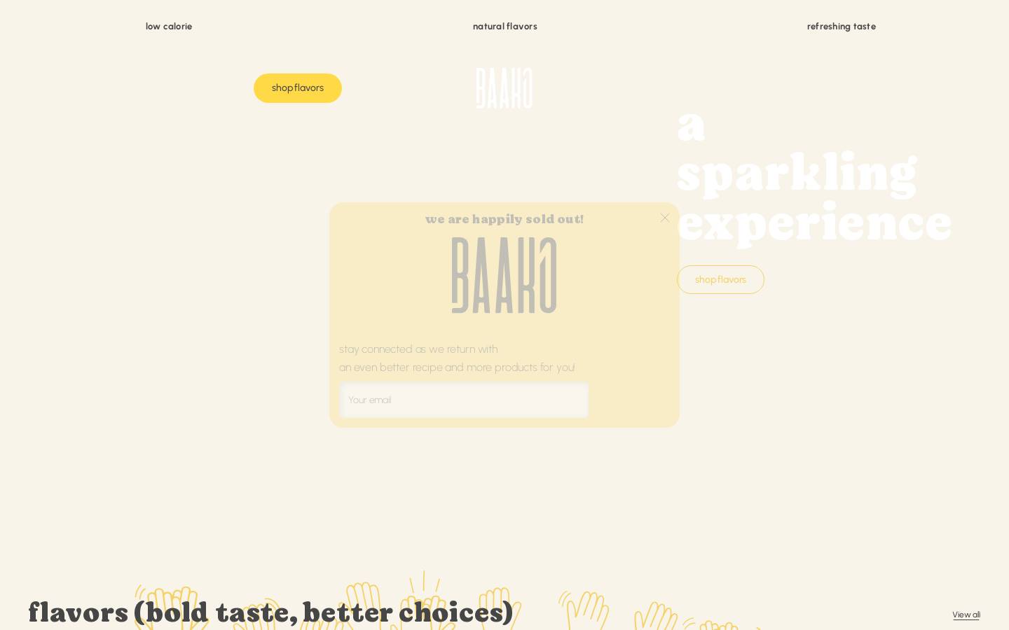 drinkbaako.com homepage screenshot