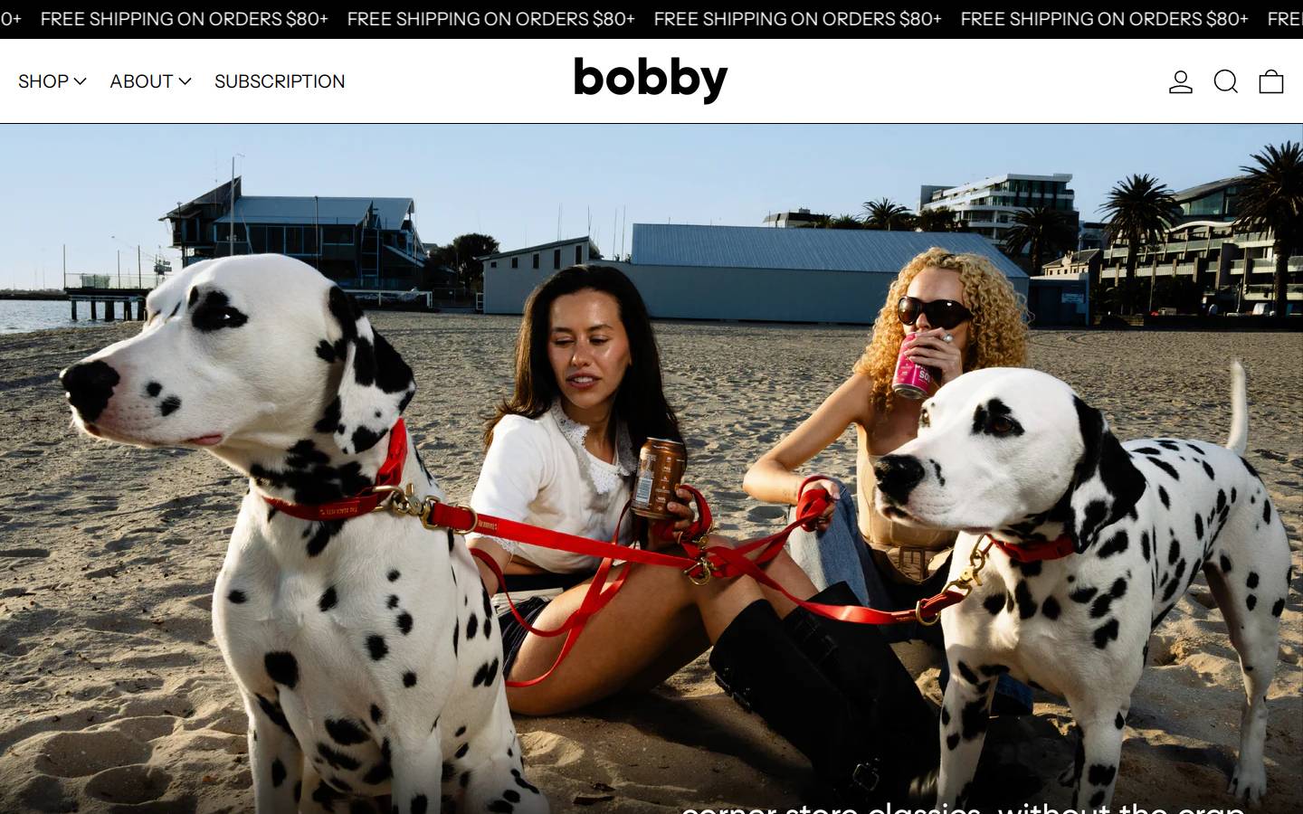drinkbobby.com homepage screenshot