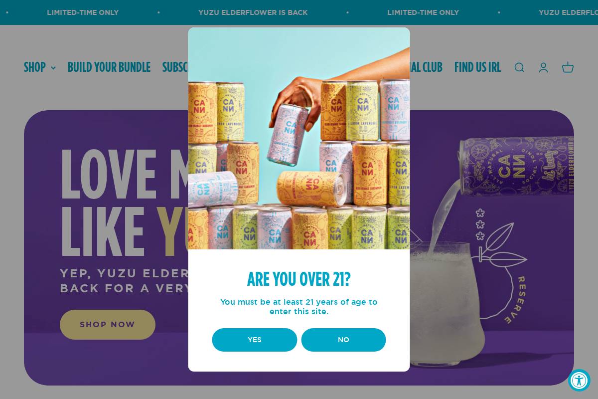 drinkcann.com homepage screenshot