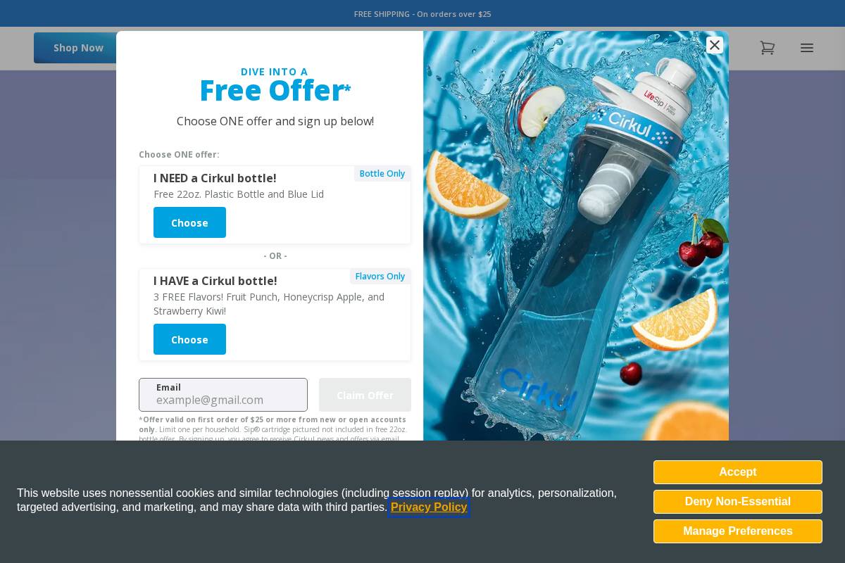 Cirkul homepage screenshot