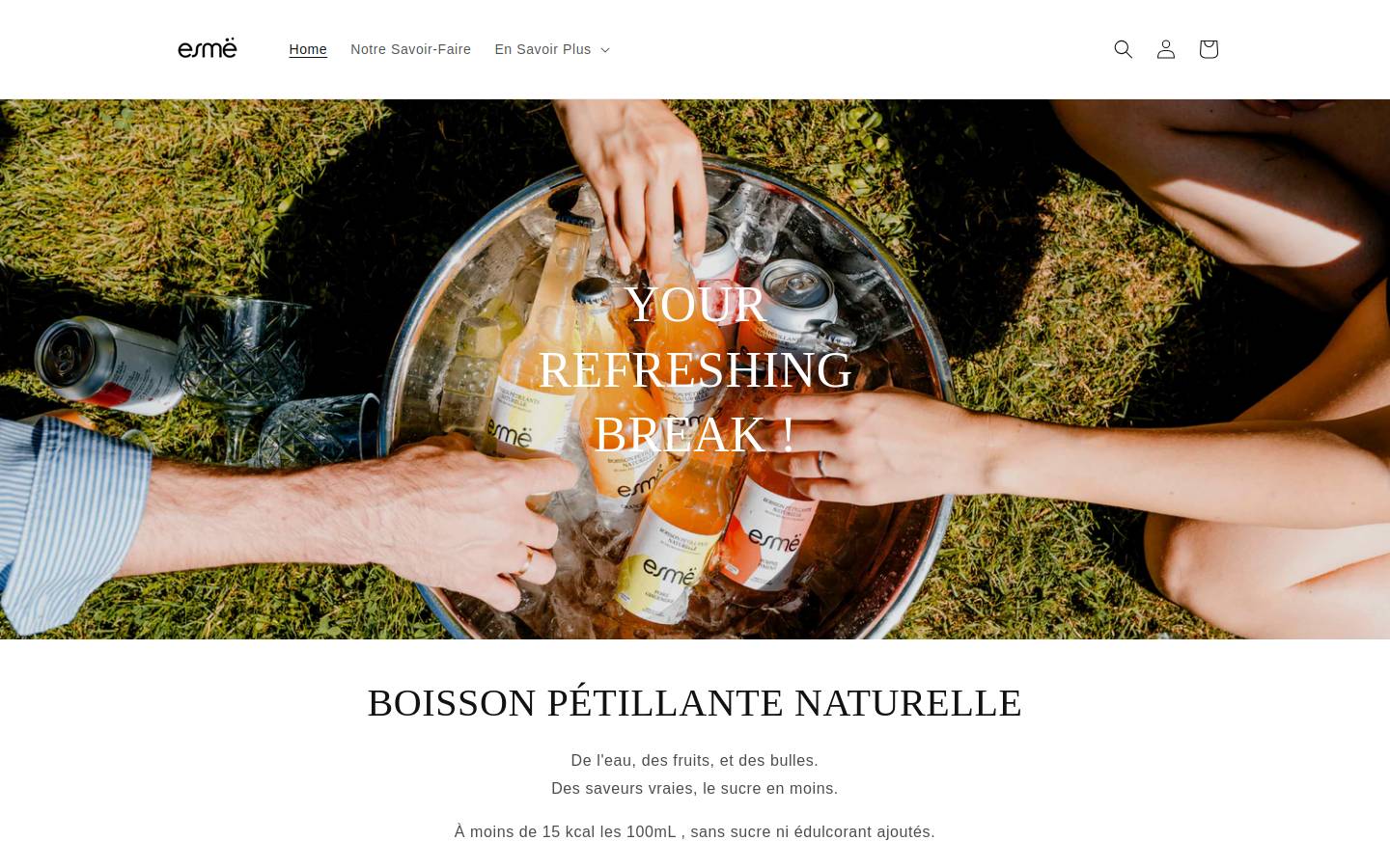 drinkesme.com homepage screenshot