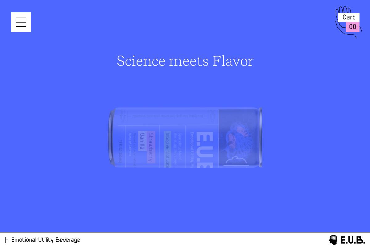 drinkeub.com homepage screenshot