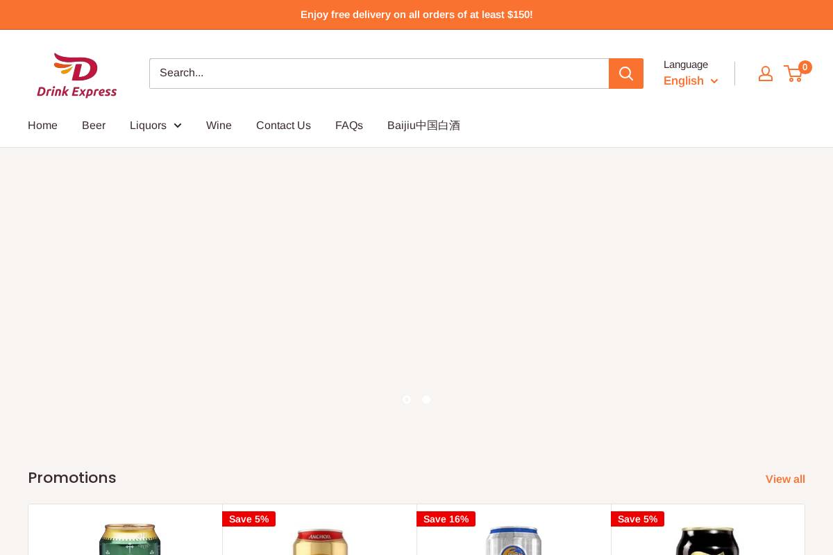 drinkexpresstrading.com homepage screenshot