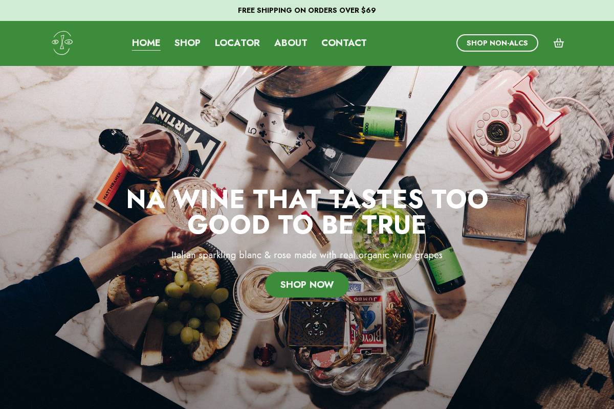 drinkgoodtwin.com homepage screenshot