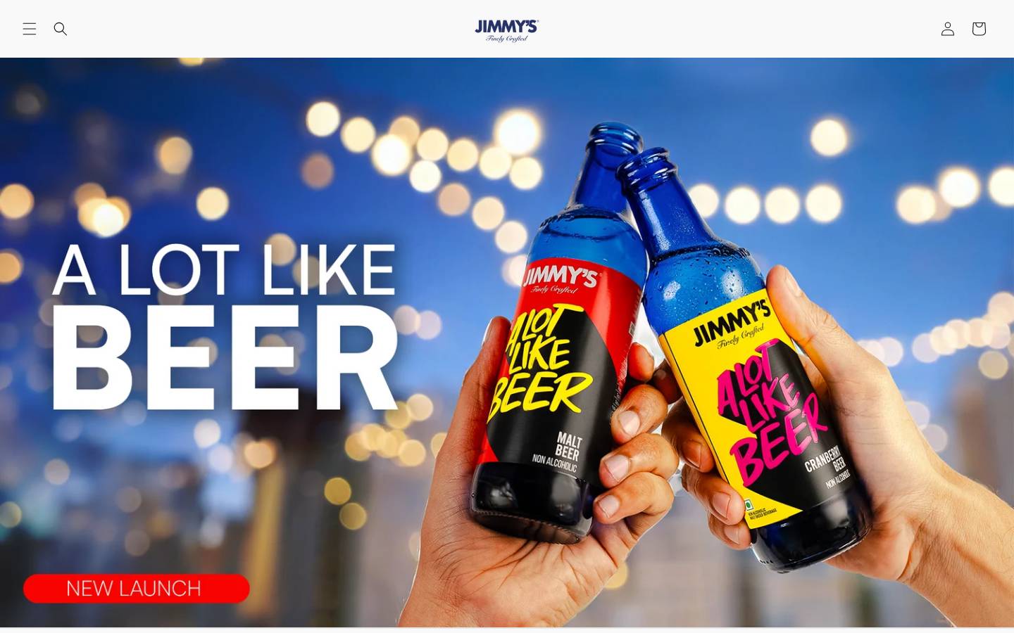 drinkjimmys.com homepage screenshot