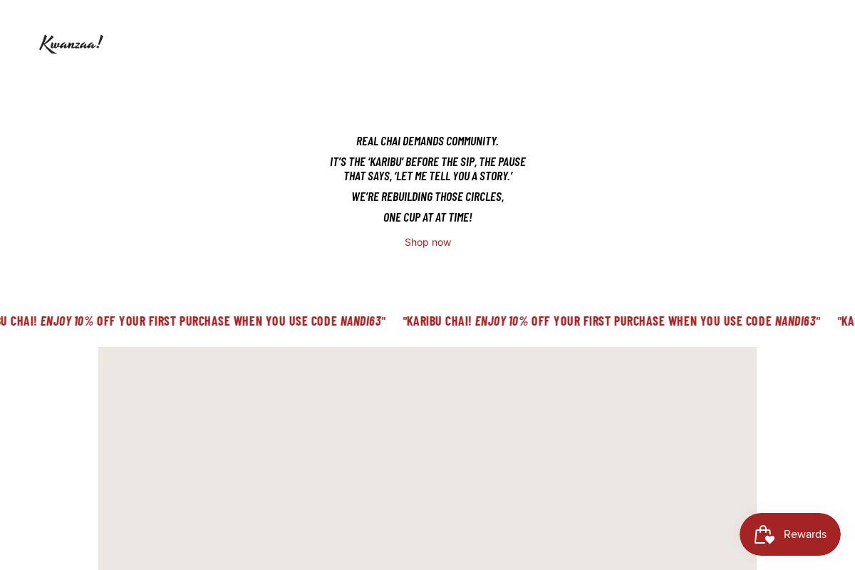 drinkkwanzaa.com homepage screenshot