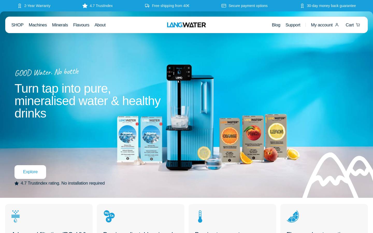 drinklang.com homepage screenshot