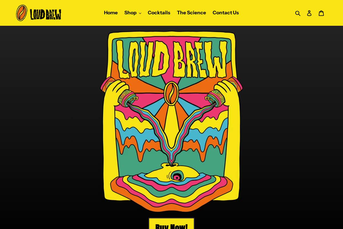 drinkloudbrew.com homepage screenshot