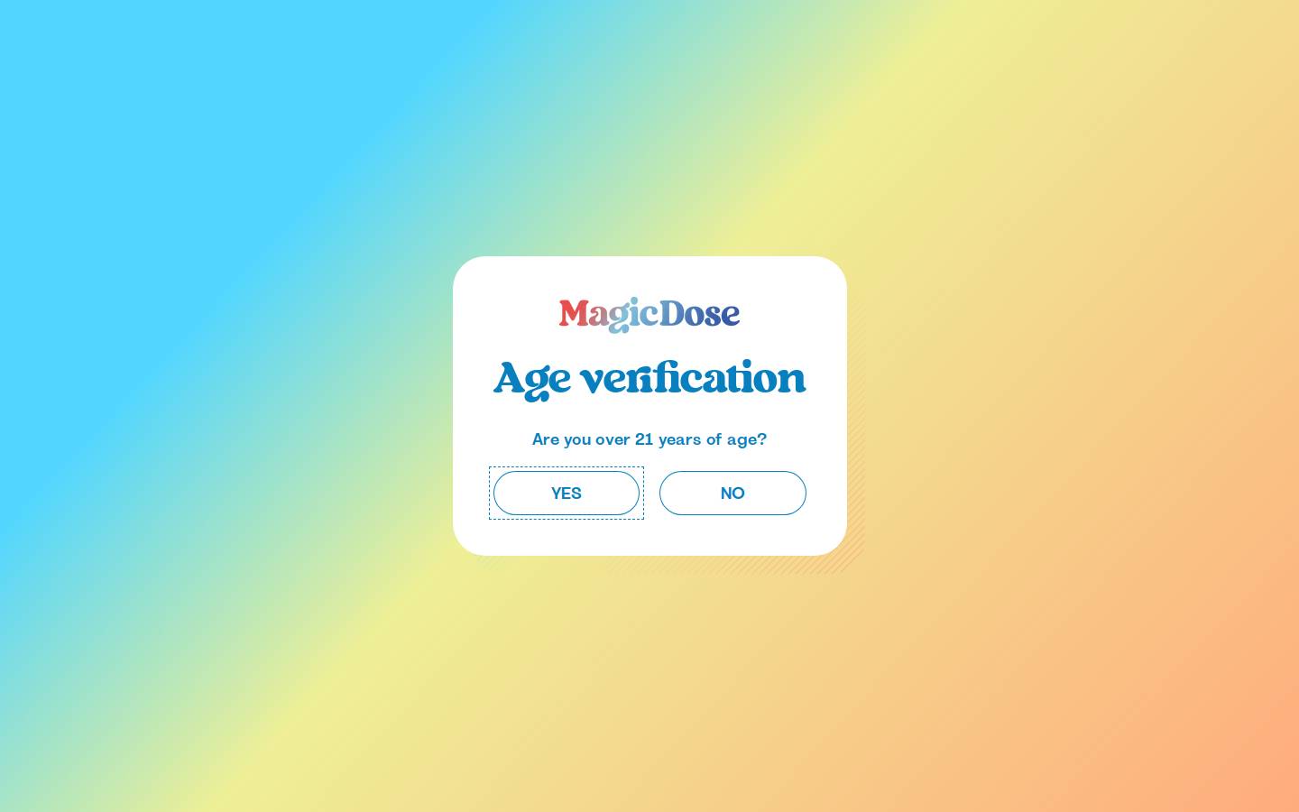 drinkmagicdose.com homepage screenshot