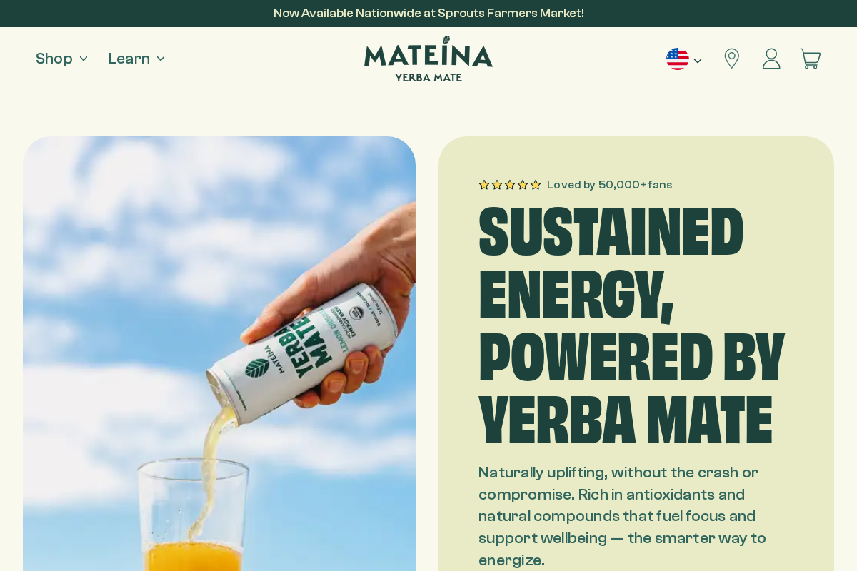 Mateína homepage screenshot